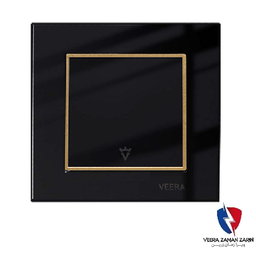 کلید یک پل ویرا مدل امگا مشکی طلا مشکی