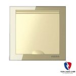 کلید یک پل ویرا مدل بارانی(IP44) کریستال بژ