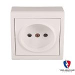 کلید یک پل روکار ویرا سفید ساده