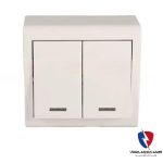 کلید یک پل روکار ویرا سفید ساده