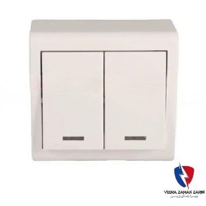 کلید یک پل روکار ویرا سفید ساده