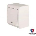 کلید یک پل روکار ویرا سفید ساده