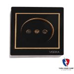 کلید یک پل روکار ویرا مشکی طلا مشکی