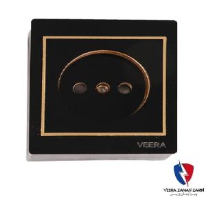 کلید یک پل روکار ویرا مشکی طلا مشکی