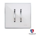 کلید یک پل ویرا مدل شهاب کلاسیک استیل سفید