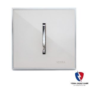 کلید یک پل ویرا مدل شهاب کلاسیک استیل سفید