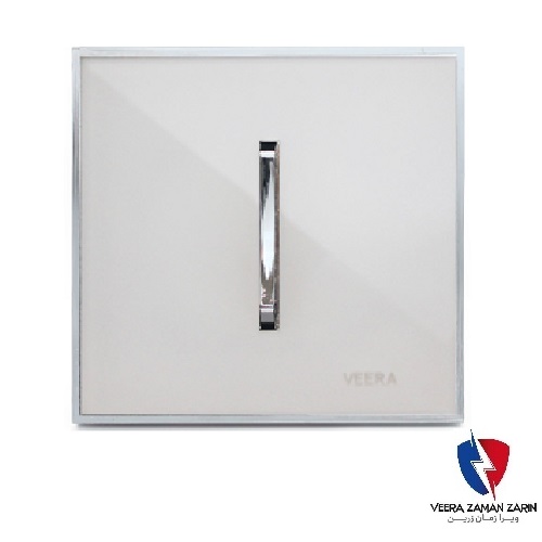 کلید یک پل ویرا مدل شهاب کلاسیک استیل سفید