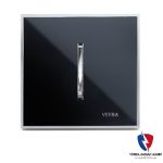 کلید یک پل ویرا مدل شهاب کلاسیک استیل مشکی