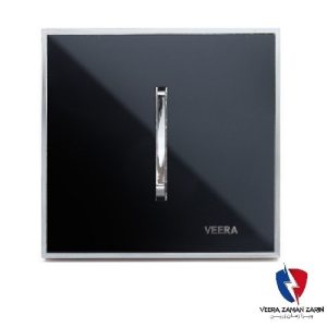 کلید یک پل ویرا مدل شهاب کلاسیک استیل مشکی