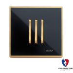 کلید یک پل ویرا مدل شهاب کلاسیک طلایی مشکی