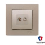 کلید یک پل ویرا ساده بژ