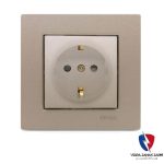 کلید یک پل ویرا ساده بژ