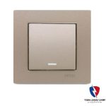 کلید یک پل ویرا ساده بژ