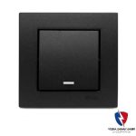 کلید یک پل ویرا ساده مشکی