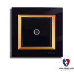 کلید یک پل ویرا مدل پرو اسپرت طلایی مشکی