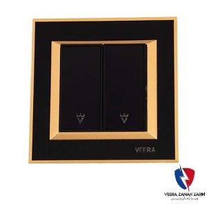 کلید یک پل ویرا مدل پرو کلاسیک طلایی مشکی