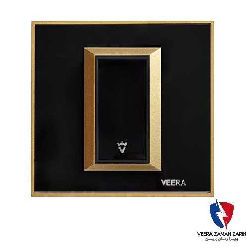 کلید یک پل ویرا مدل پرو کلاسیک طلایی مشکی