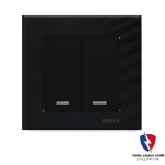 کلید یک پل ویرا مدل کریستال مشکی