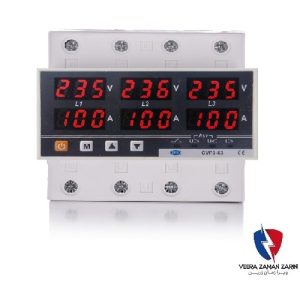 محافظ ولتاژ-جریان 3 فاز 63 آمپر JBH